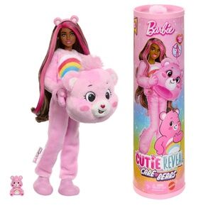 Barbie Cutie Reveal Care Bears Fashion Doll with Cheer Bear Costume & Accessorie